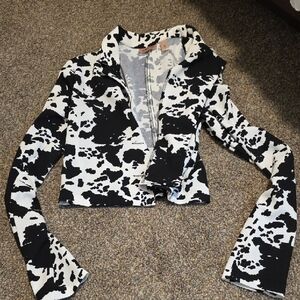 Chic Monochrome Women's Blazer